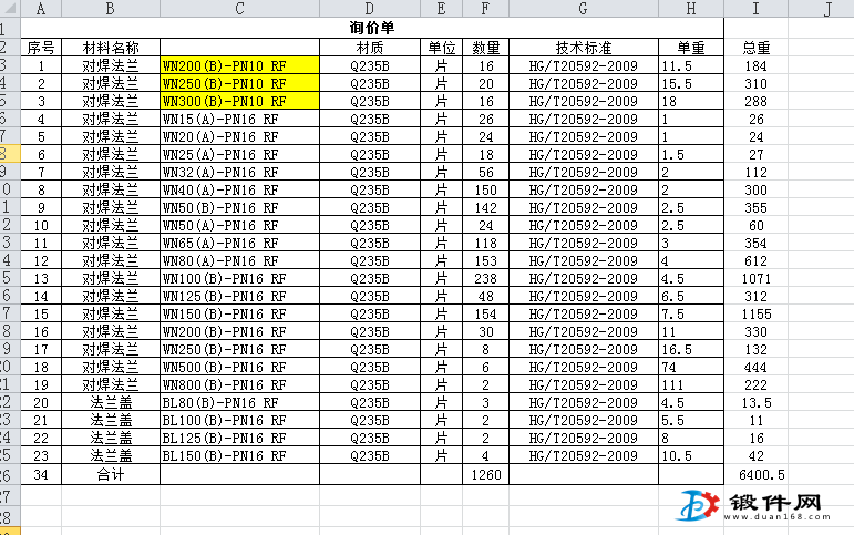 求购对焊法兰