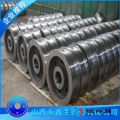 车轮锻件定制 加工各类轨道轮 锻造行车轮